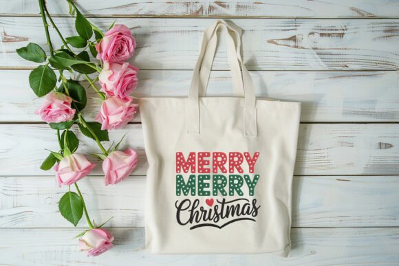 Festive Polka Dot Merry Merry Christmas Design