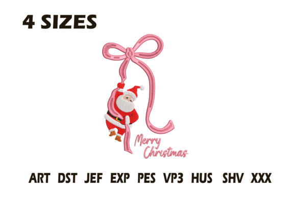Letter L Santa Christmas Monogram Design Review